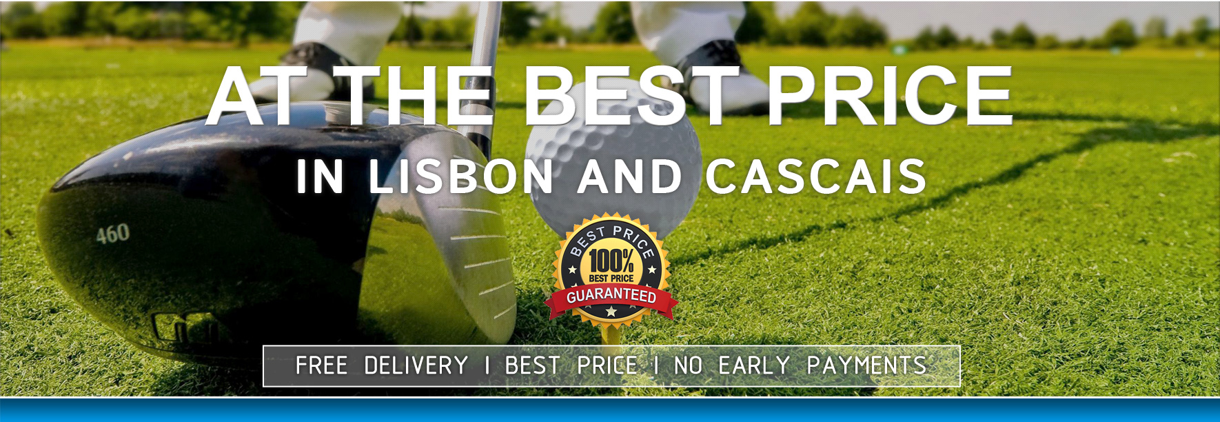 At the Best Price, in Lisbon and Cascais, Free Deliver, Golf Clubs Rental